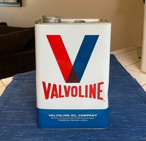 Vintage Valvoline Motor Oil 1 Gallon Metal Can Advertising EMPTY 88B